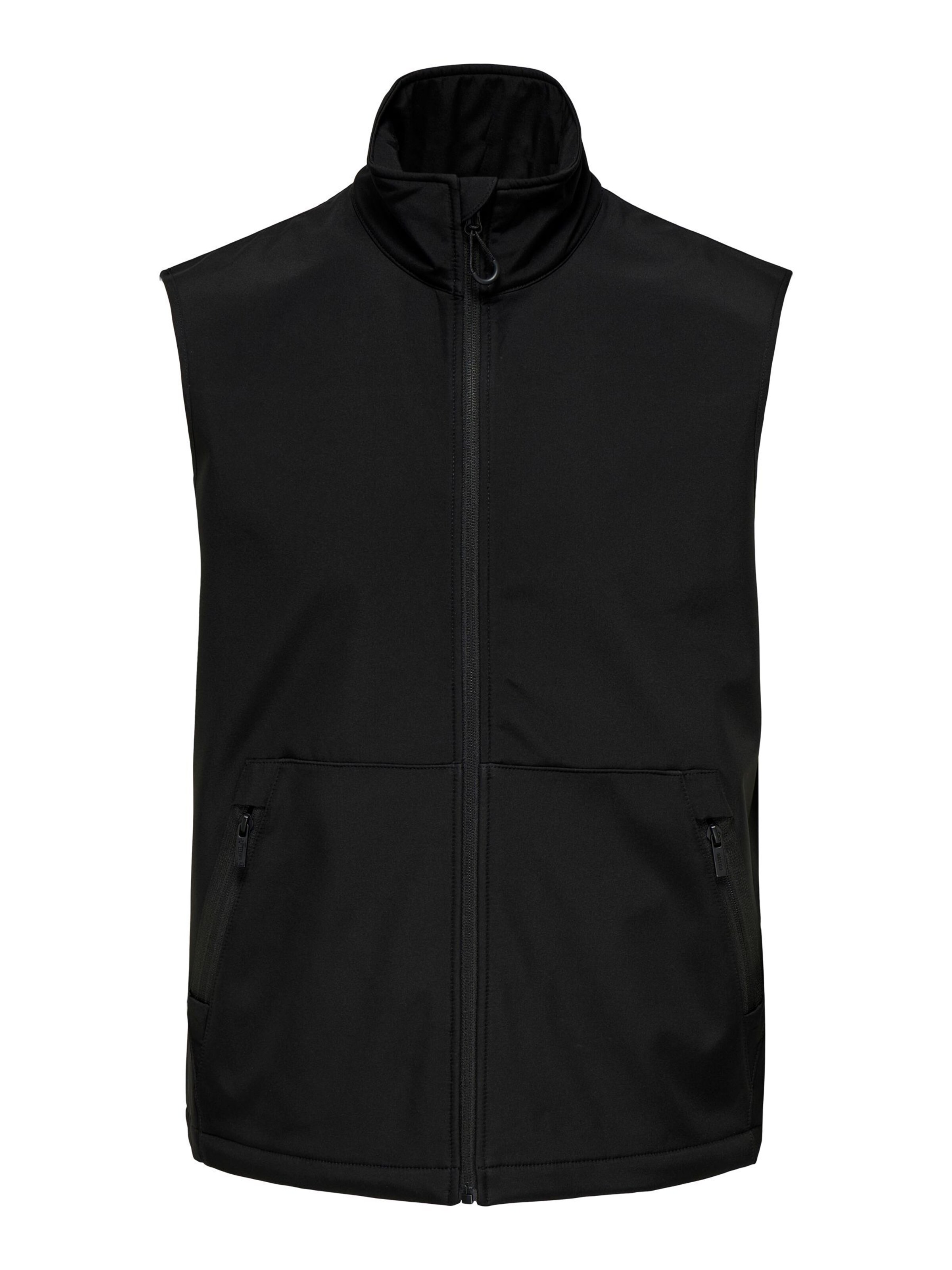 Only & Sons Bodywarmer 'ONSBowie' in Zwart: voorkant