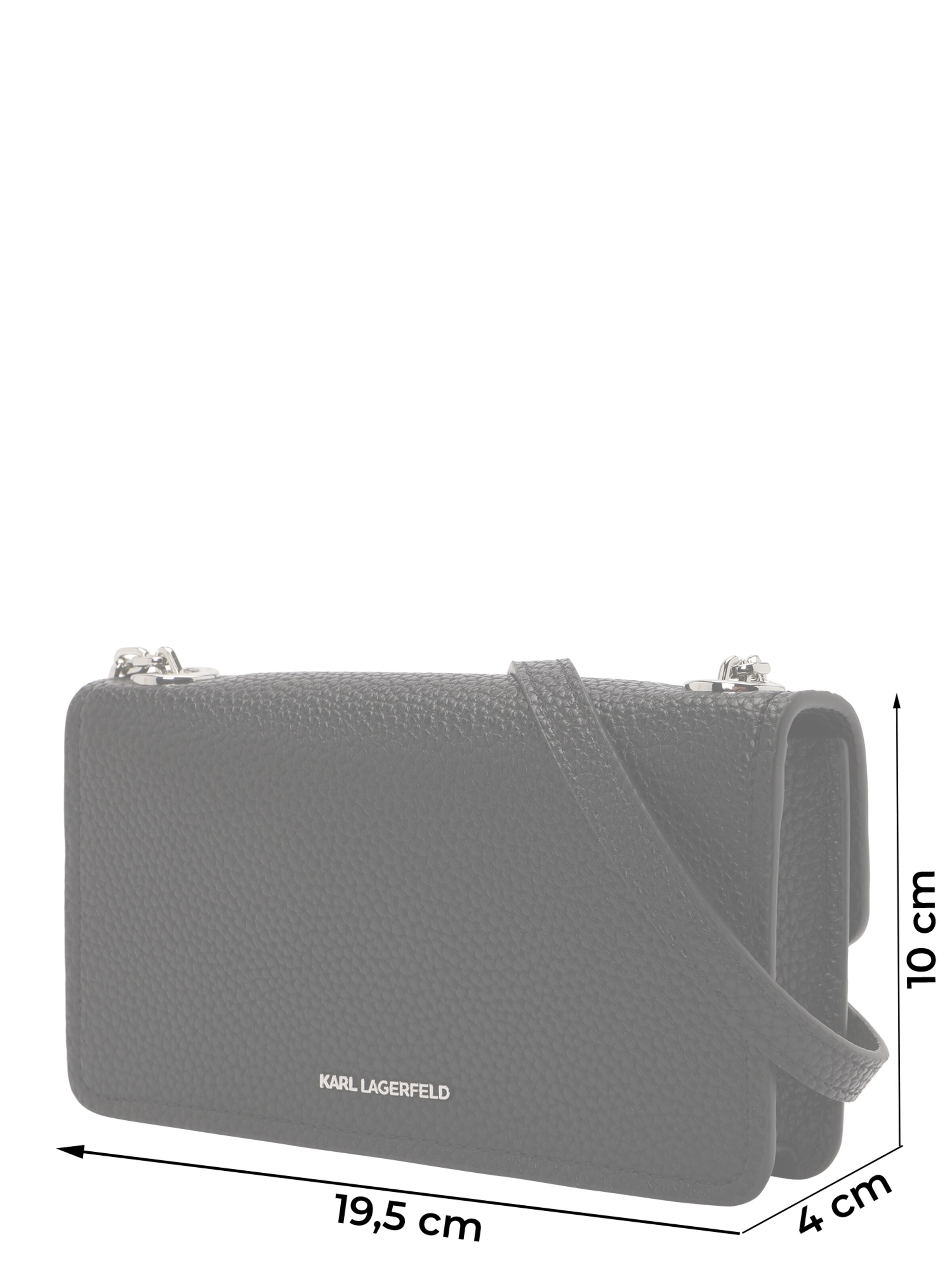 Karl Lagerfeld Crossbody bag 'IKON' in Black