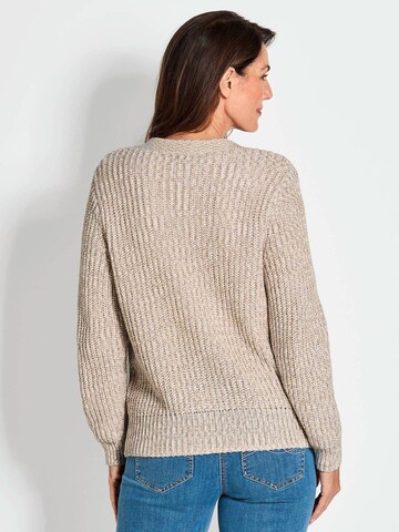 Goldner Strickjacke in Beige