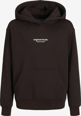 Jack & Jones Junior Sweatshirt 'Vesterbro' in Brown: front