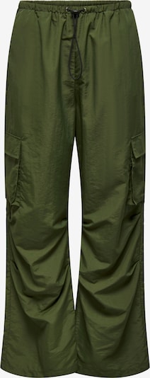 ONLY Pantalon cargo 'HUNGER' en vert foncé, Vue avec produit