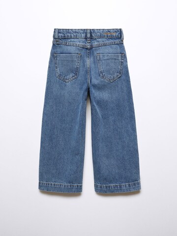 Wide leg Jeans de la MANGO KIDS pe albastru