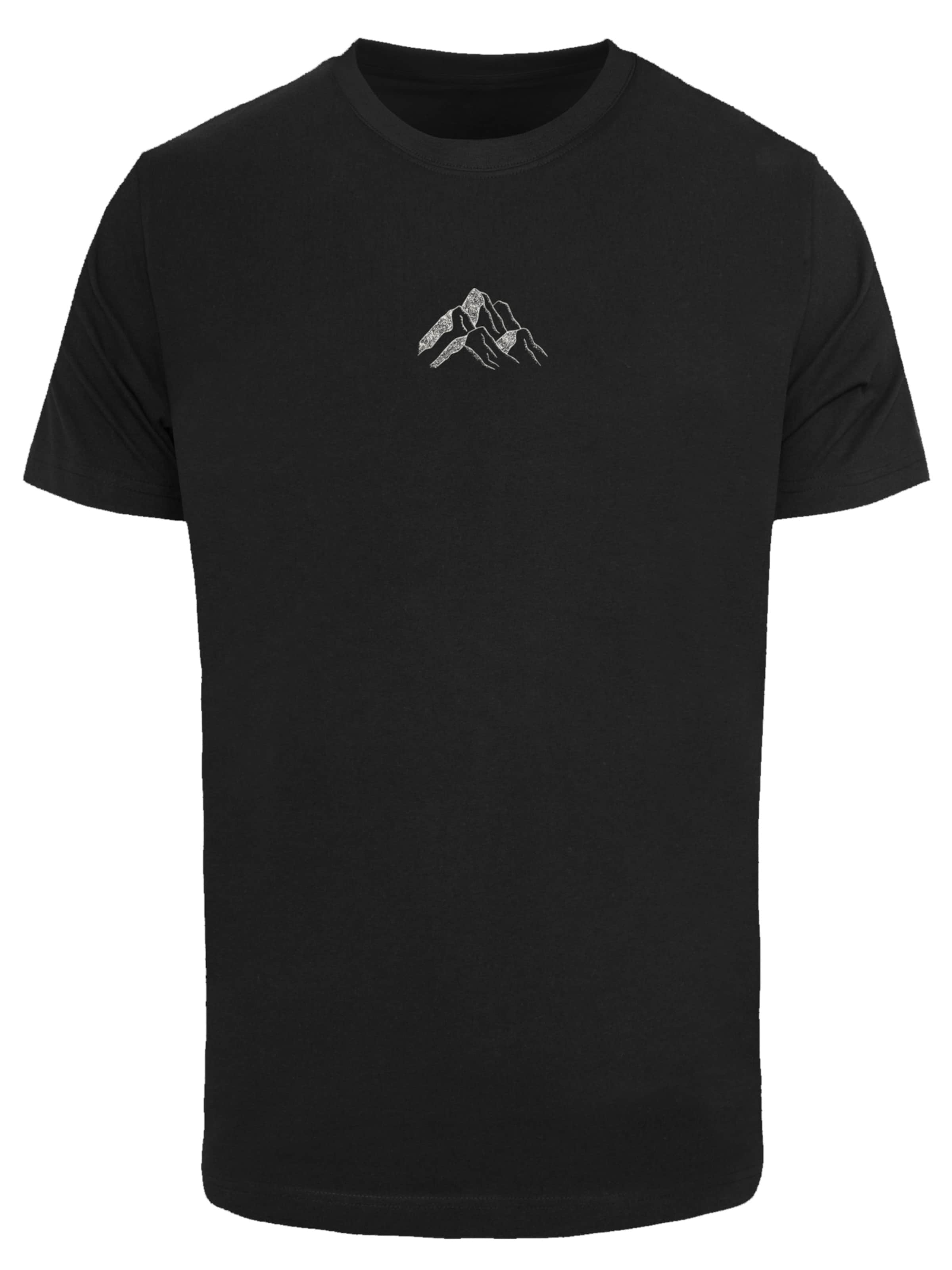 F4NT4STIC Shirt 'Mountain' in Zwart: voorkant