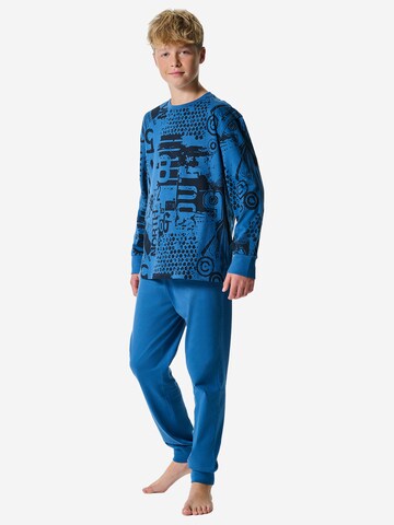 SCHIESSER Pyjama 'Nightwear 1' in Blau: Vorderseite