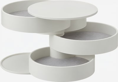 UNIQ Beauty Organizator nakita 'Rotating Round Jewelry Organizer with 4 Compartments - White' veličine 10 x 10 cm u bijela, Pregled proizvoda