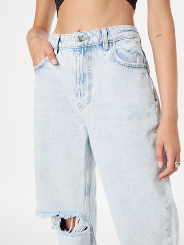 Gina Tricot Wide Leg Jeans in Blau