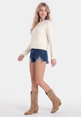IZIA Gebreid vest in Wit