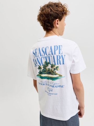 T-Shirt Jack & Jones Junior en blanc
