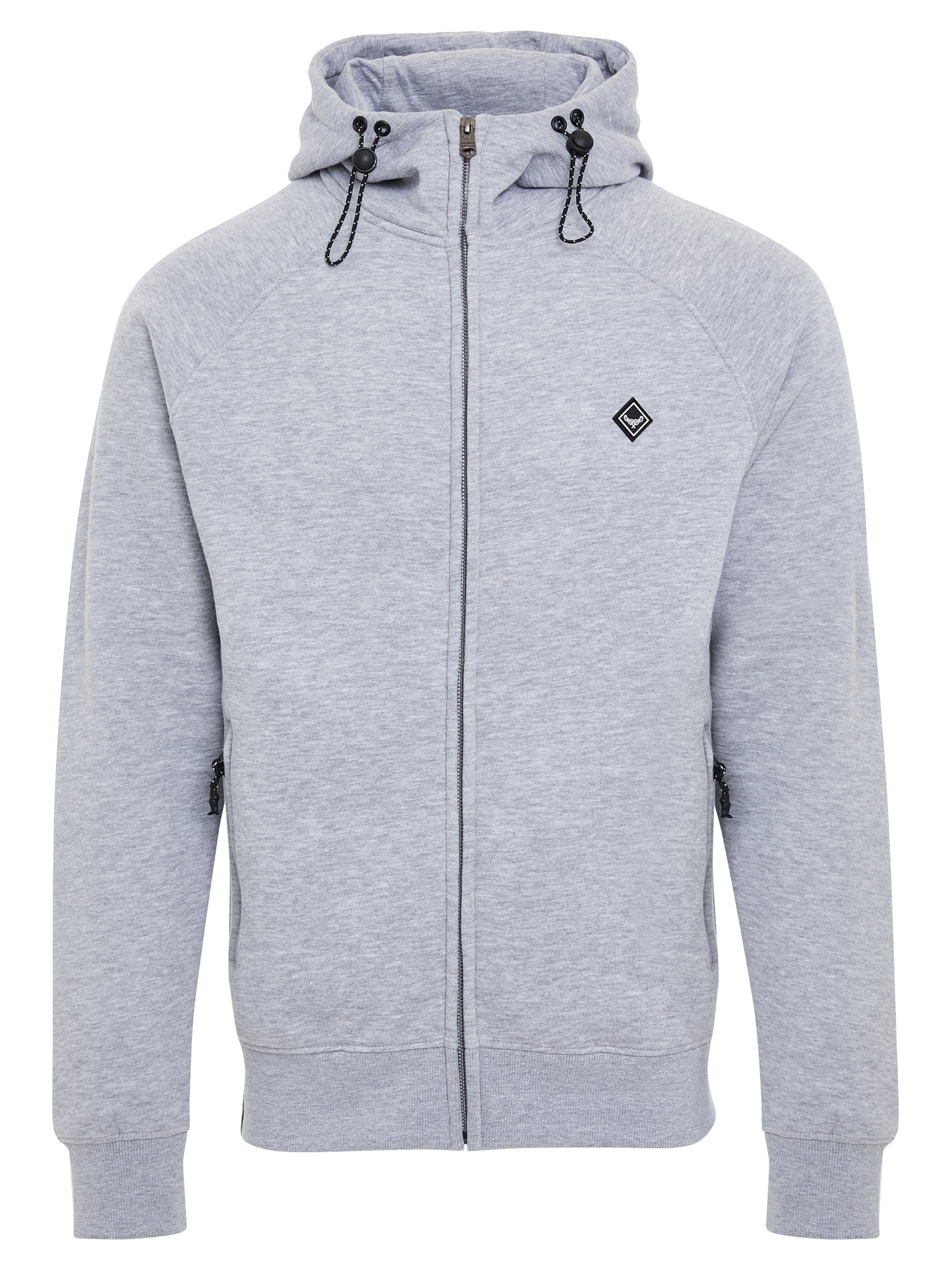 Threadbare Fleecejacke in Grau: Vorderseite