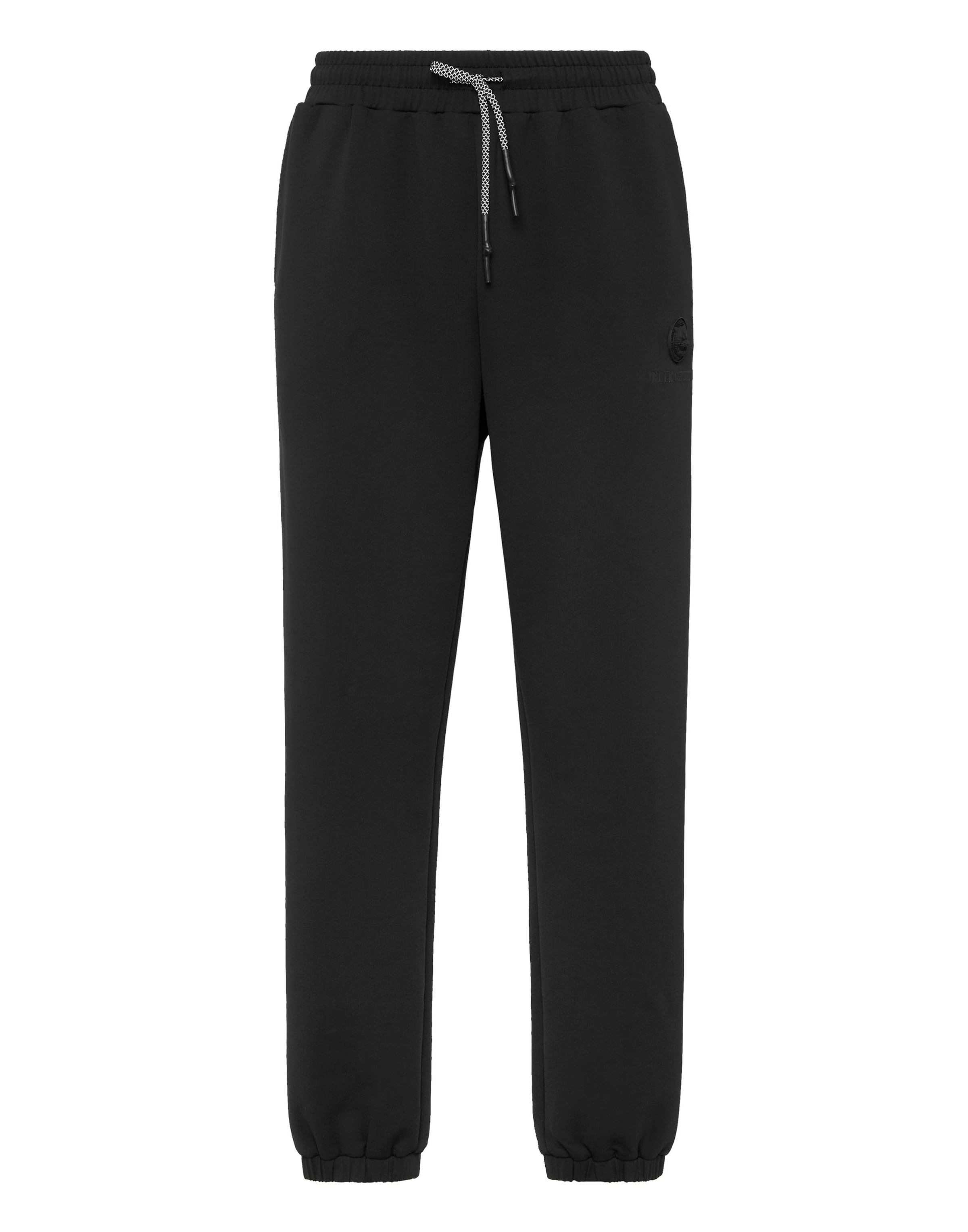 Plein Sport Tapered Broek in Zwart: voorkant