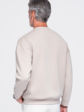 Ombre Sweatshirt i beige