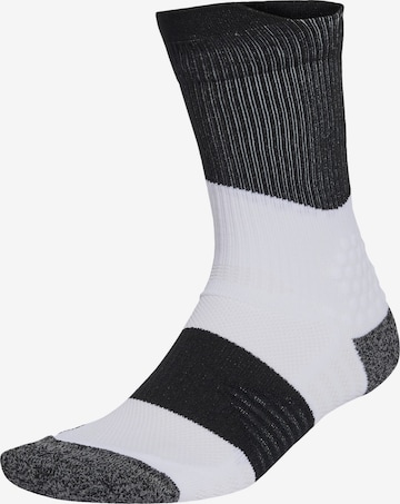 ADIDAS PERFORMANCE Sports socks 'RunxBoost' in White: front