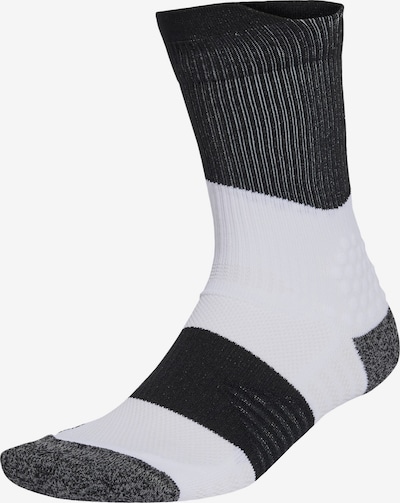 ADIDAS PERFORMANCE Sportsocken 'RunxBoost' in graumeliert / schwarz / weiß, Produktansicht