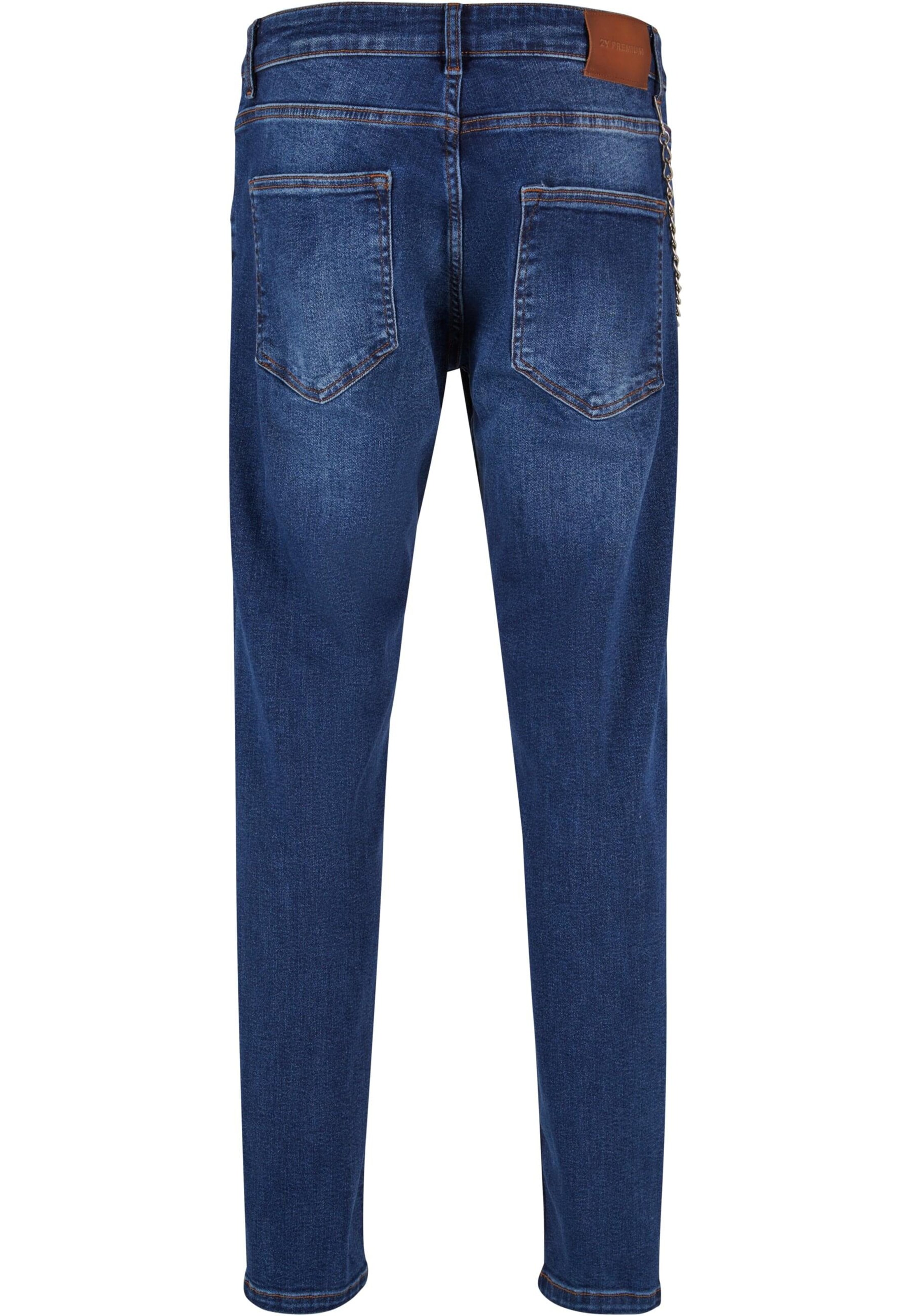 2Y Premium Regular Jeans in Blau