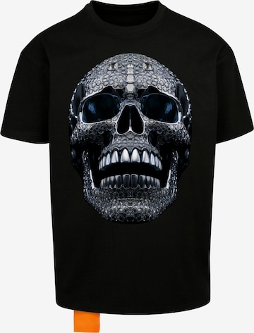 Forgotten Faces Shirt 'Diamond Skull' in Schwarz: predná strana