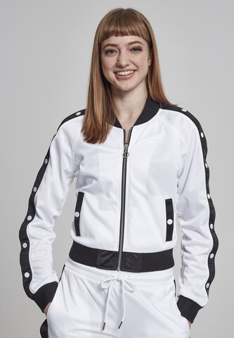 Veste mi-saison Urban Classics en blanc : devant