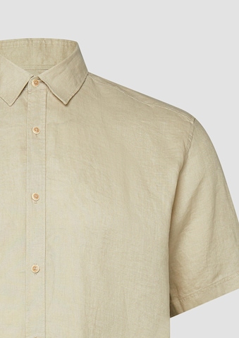 s.Oliver Regular fit Button Up Shirt in Beige