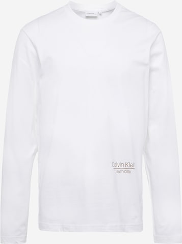 Calvin Klein Majica | bela barva: sprednja stran