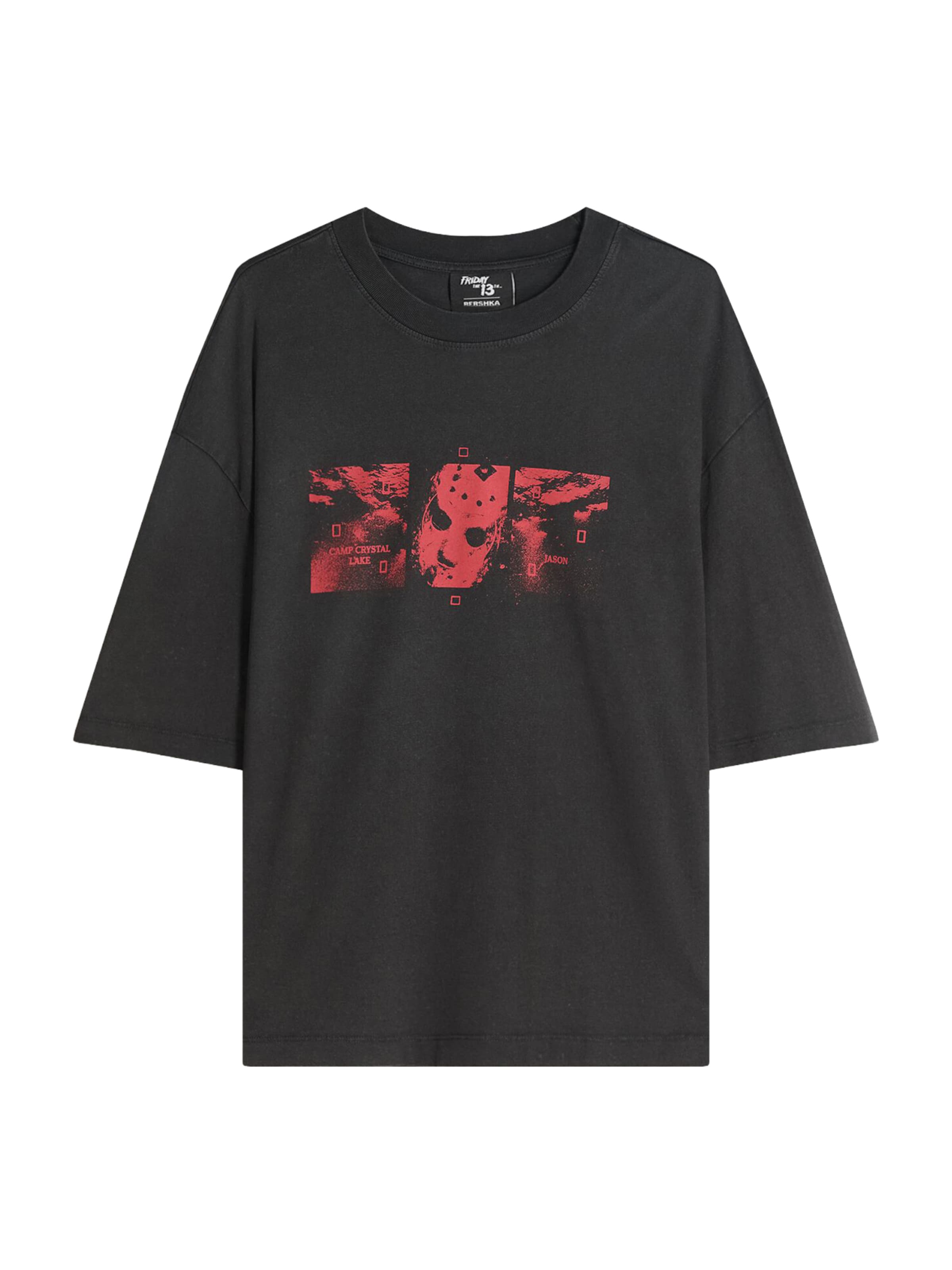 Maglietta di Bershka in nero: frontale