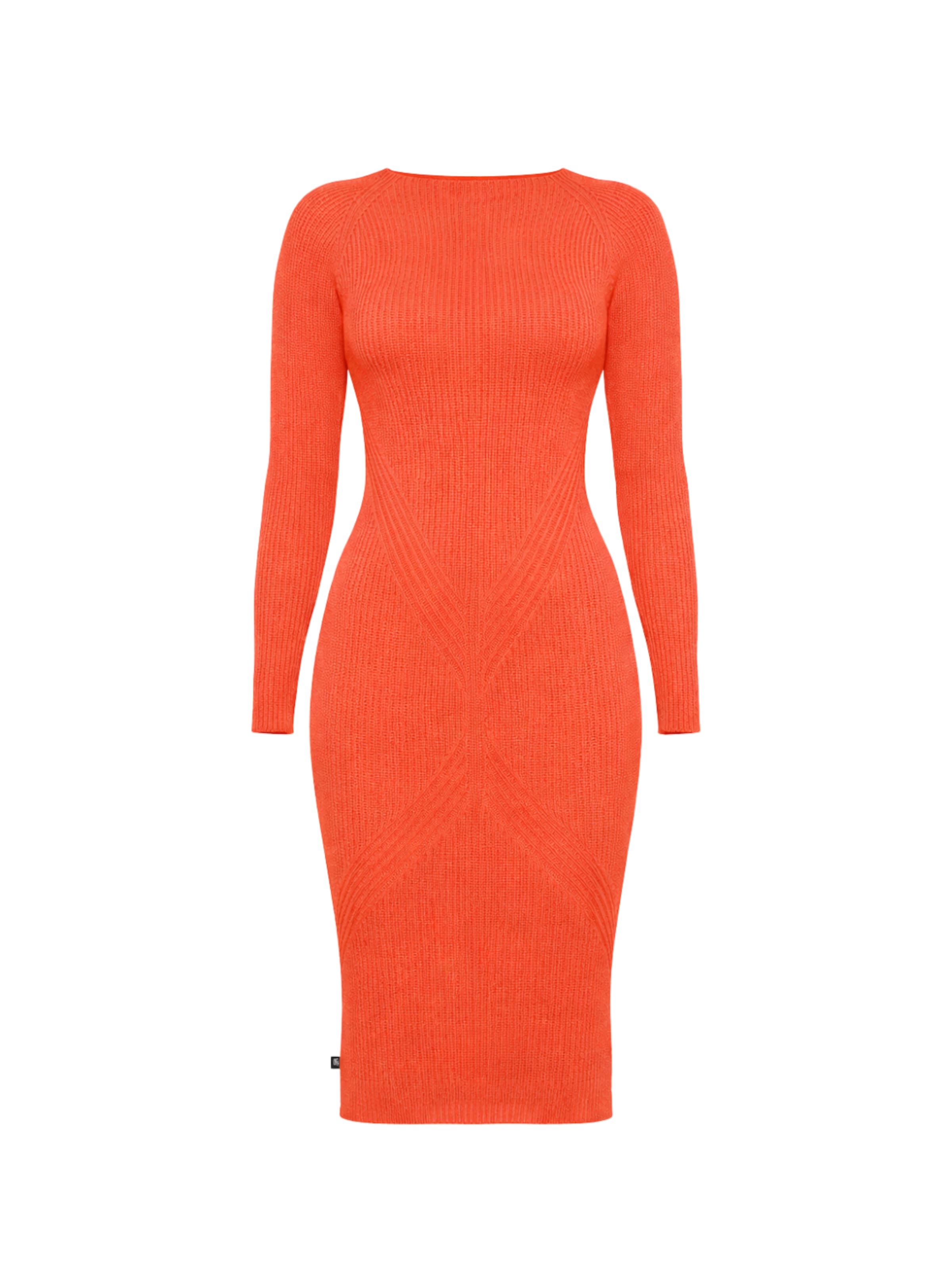 Süel knitwear - Vestido de punto 'Gabi' en naranja: frente
