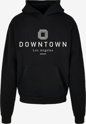 F4NT4STIC Sweatshirt 'Downtown LA' in Zwart: voorkant