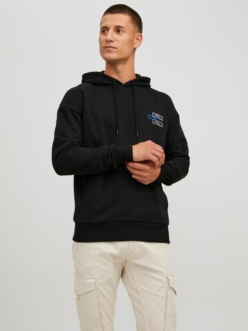 JACK & JONES Sweatshirt 'Space' in Zwart: voorkant