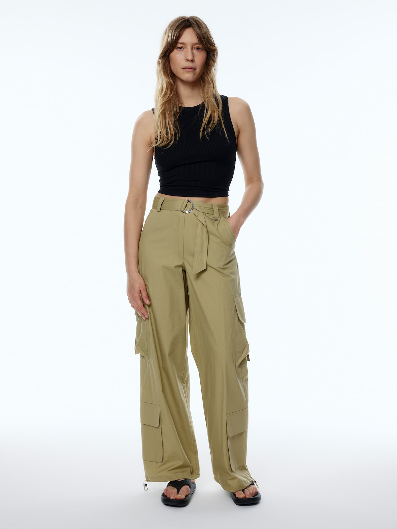 EDITED Produkte Cargohose 'Nia' beige