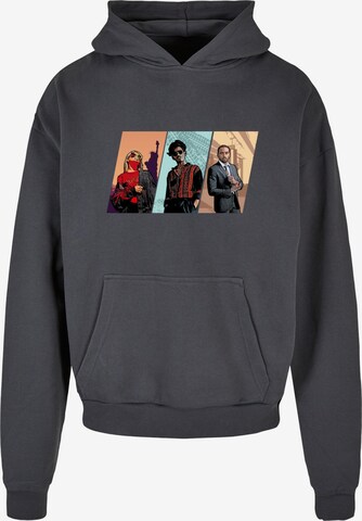 Merchcode Sweatshirt 'Grand Trio' in Grijs: voorkant