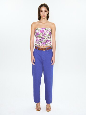 MANGO Loosefit Džíny – modrá