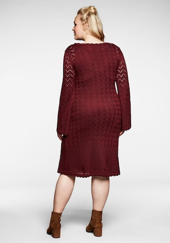 SHEEGO Knitted dress in Red