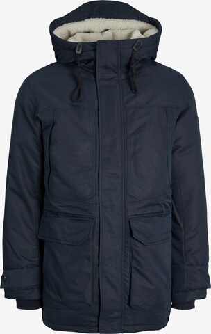 JACK & JONES Winterparka 'Clip' in Blauw: voorkant