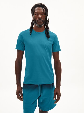 ARMEDANGELS Regular Fit T-Shirt 'James' in Blau: Vorderseite