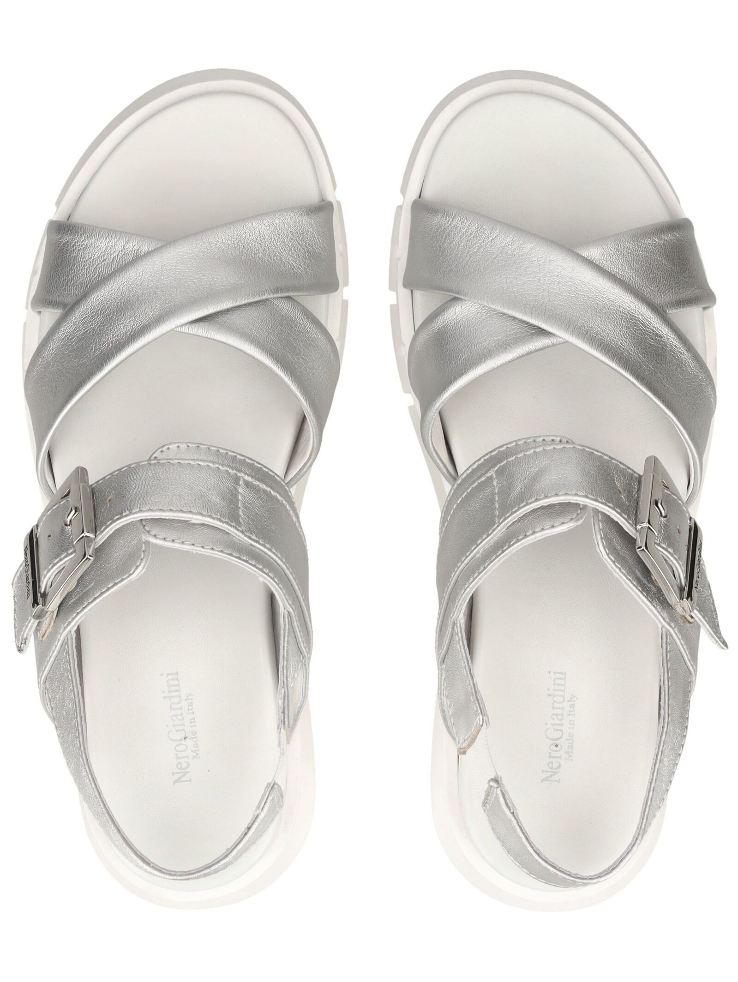Nero Giardini Sandals in Silver