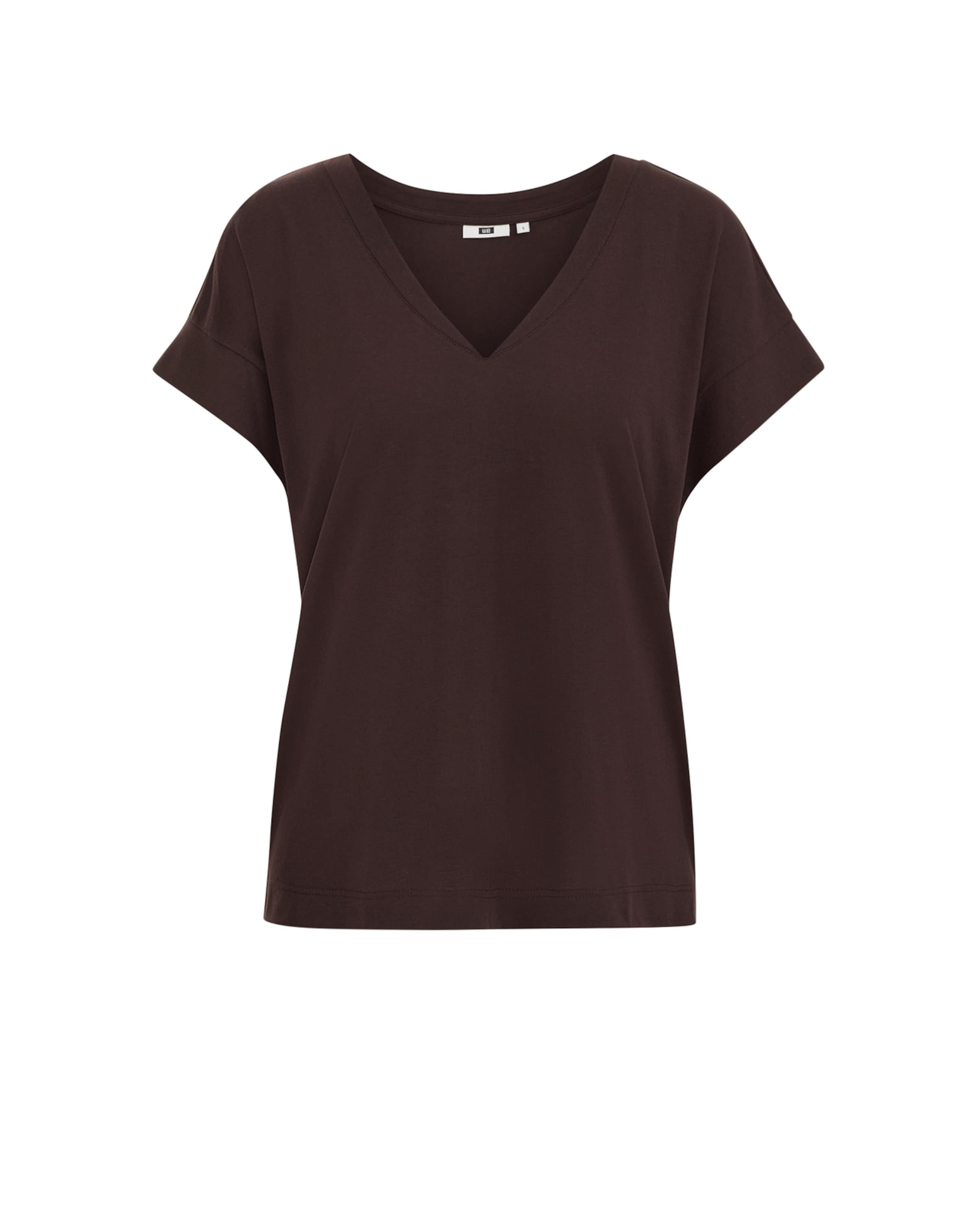 WE Fashion - Camisa em castanho: frente