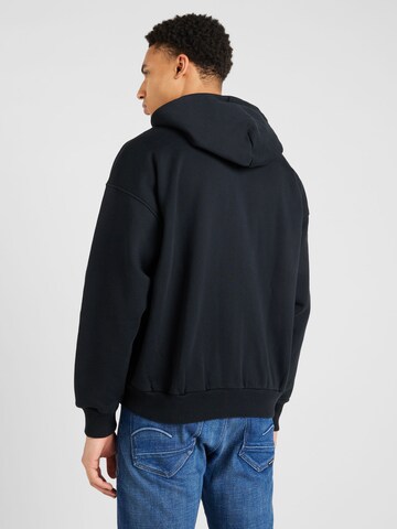 Abercrombie & Fitch Zip-Up Hoodie 'PREMIUM TECH' in Black