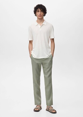 MANGO MAN Poloshirt 'Amberes' in Weiß