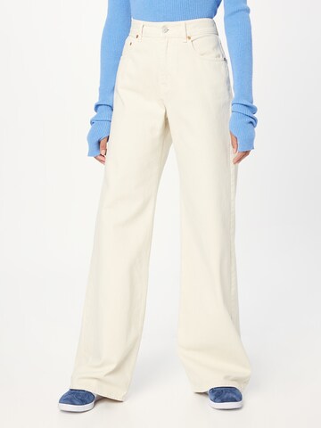 Global Funk Wide leg Jeans in Beige: front