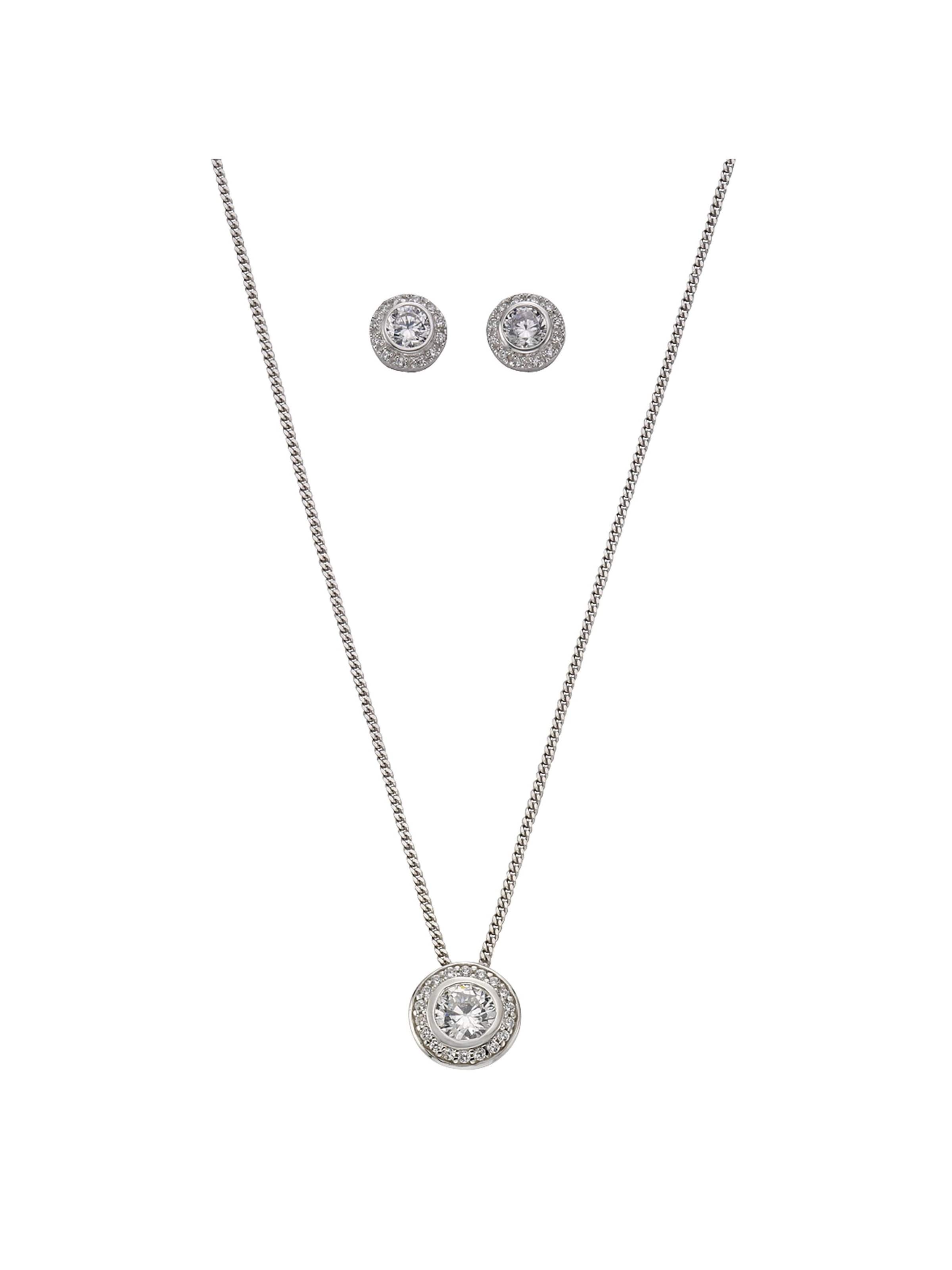 Parure de bijoux CELESTA en argent : devant