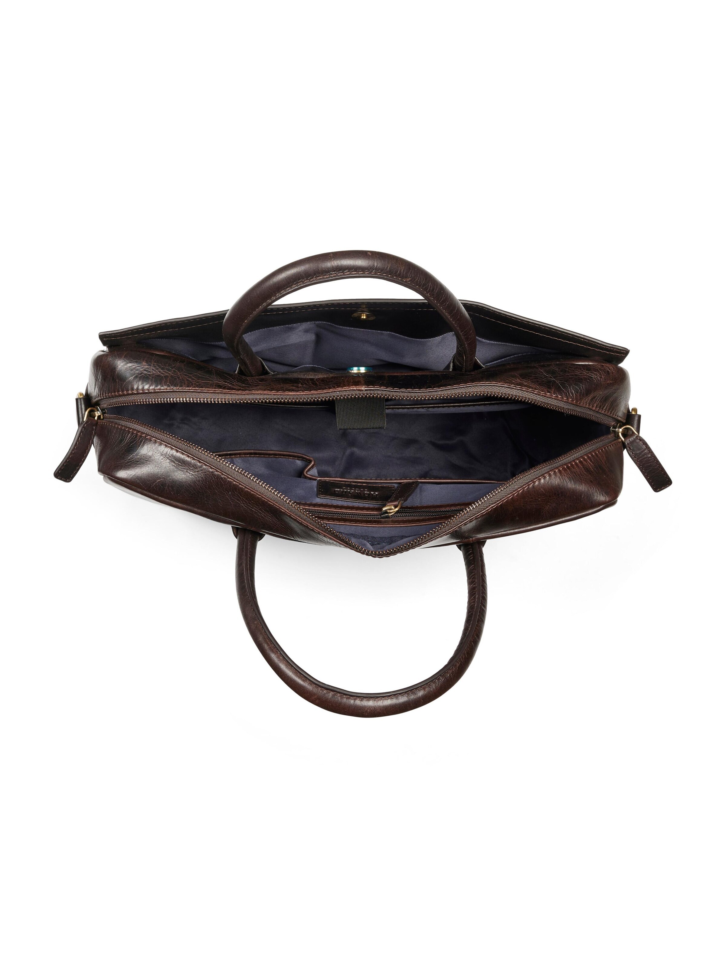 Borsa per laptop 'Laptop Bag Charlie Dark Brown' di Howard London in marrone