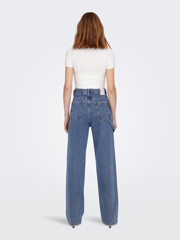 Wide leg Jeans 'KIRSI' di ONLY in blu