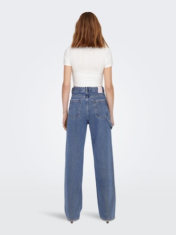 ONLY Wide Leg Jeans 'KIRSI' in Blau