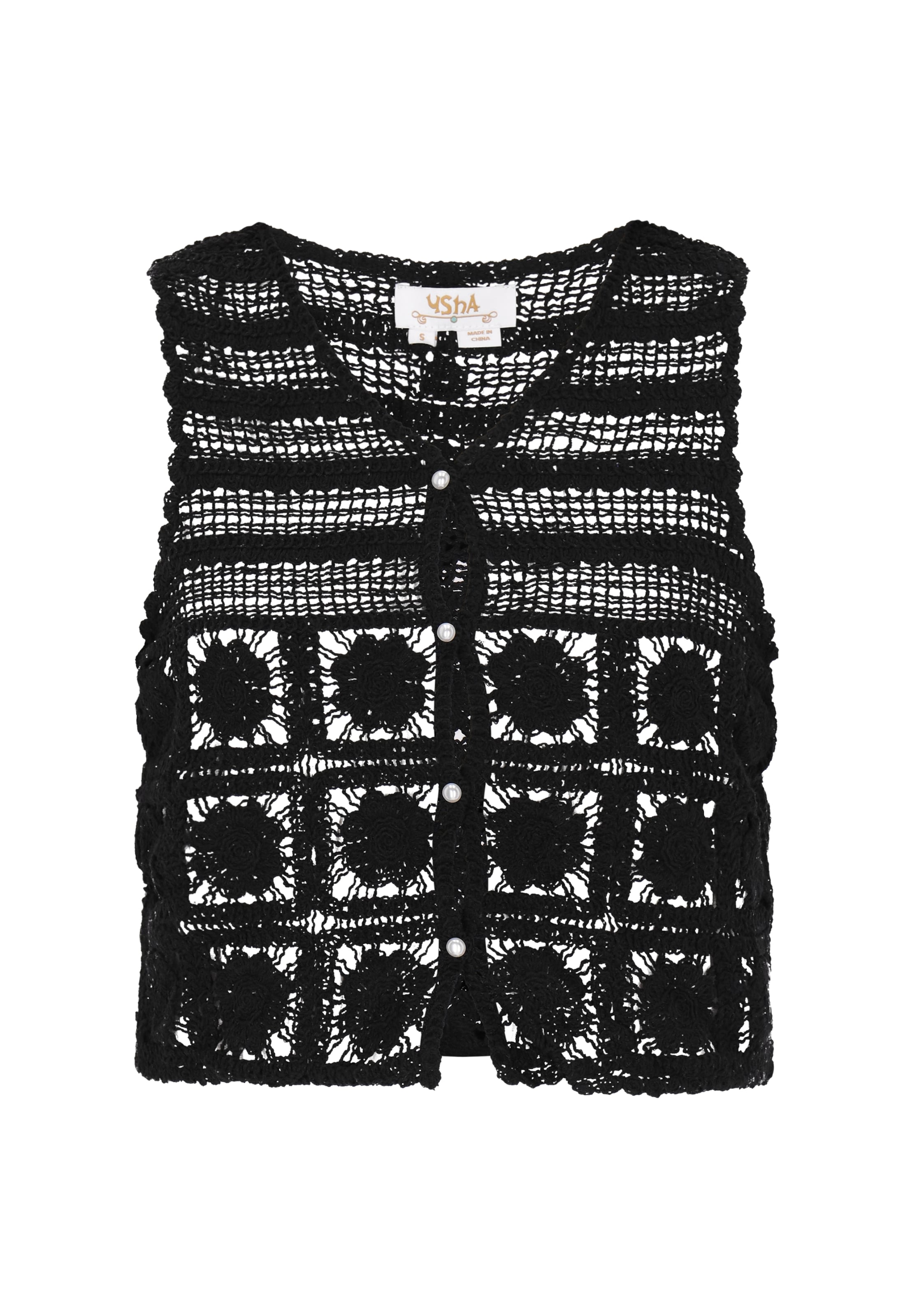 usha FESTIVAL - Colete de malha 'Fashion Look' em preto: frente