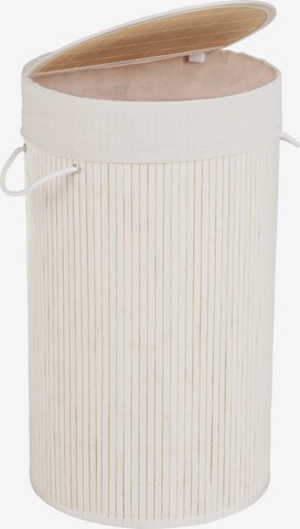 Wenko Laundry Basket in White