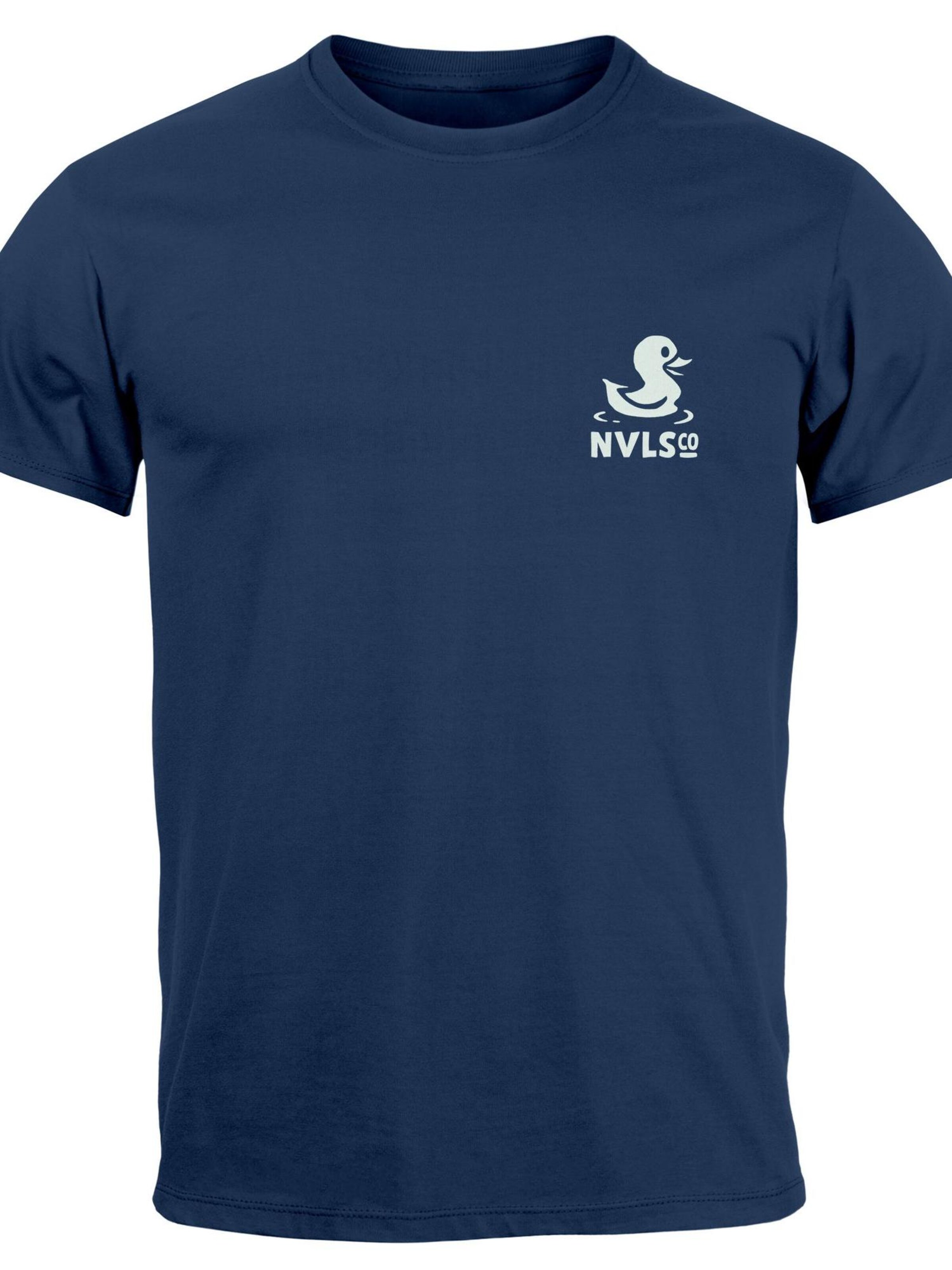 Neverless Shirt 'Good Vibes Rücken' in Blue