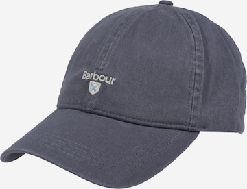 Casquette Barbour en bleu : devant