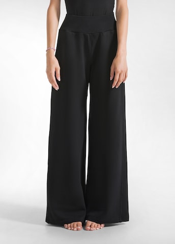 DEHA Wide Leg Hose in Schwarz: Vorderseite