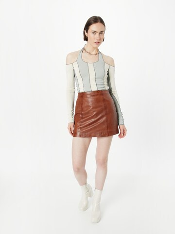 FREAKY NATION Skirt 'Twiggy Love' in Brown
