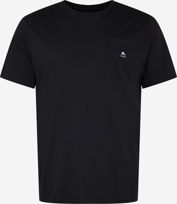 T-Shirt BURTON en noir : devant