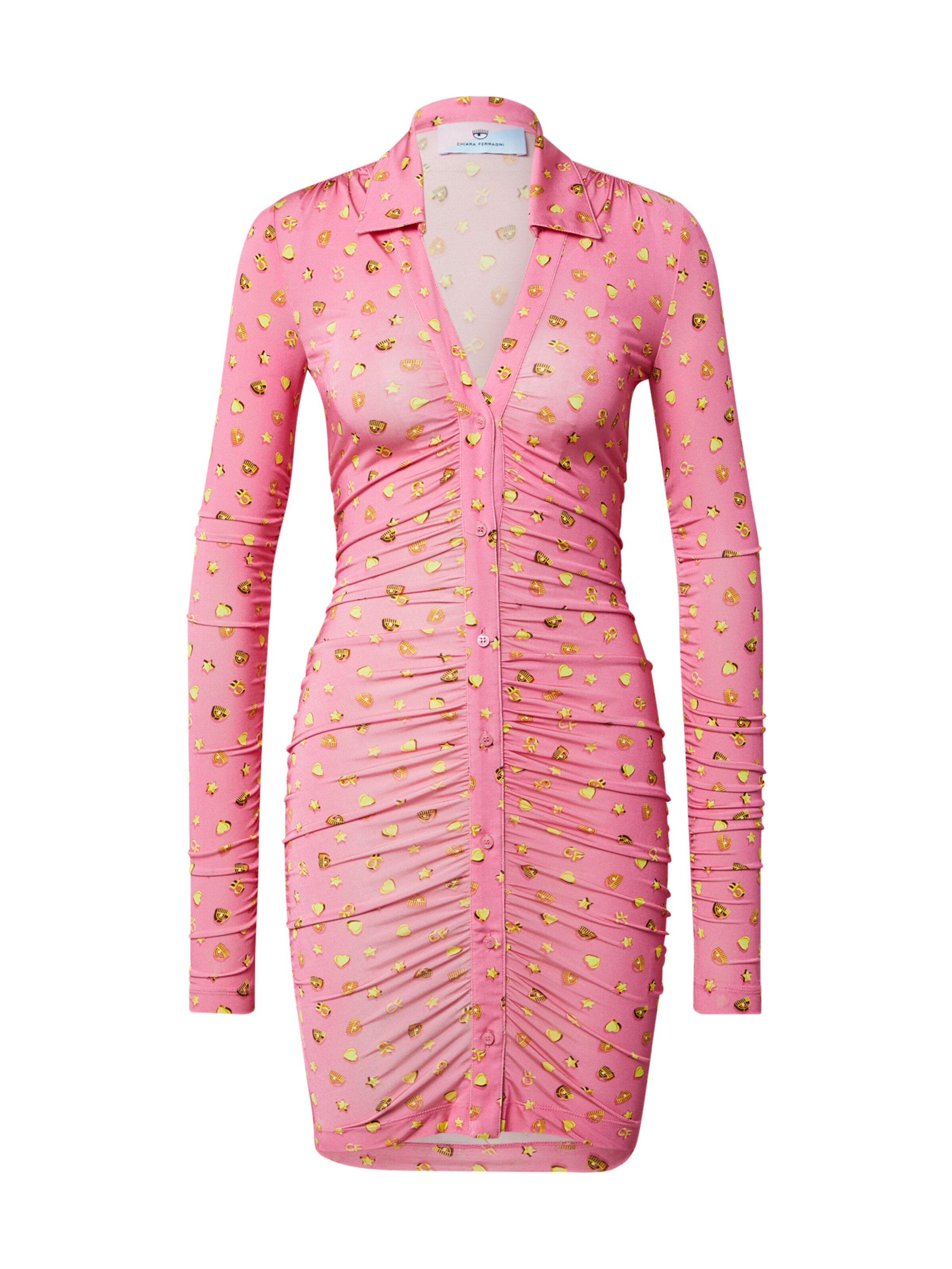 Robe Chiara Ferragni en rose : devant