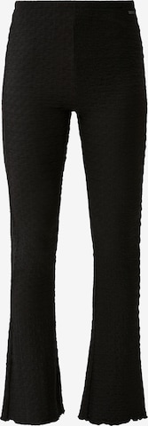 QS Flared Trousers in Black: front